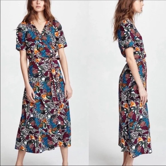 VERONICA BEARD Serena Wrap Dress Sz S/4